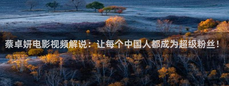 沧元图动漫免费观看星辰影院：蔡卓妍电影视频解说：让每个中国人都成为超级粉丝！
